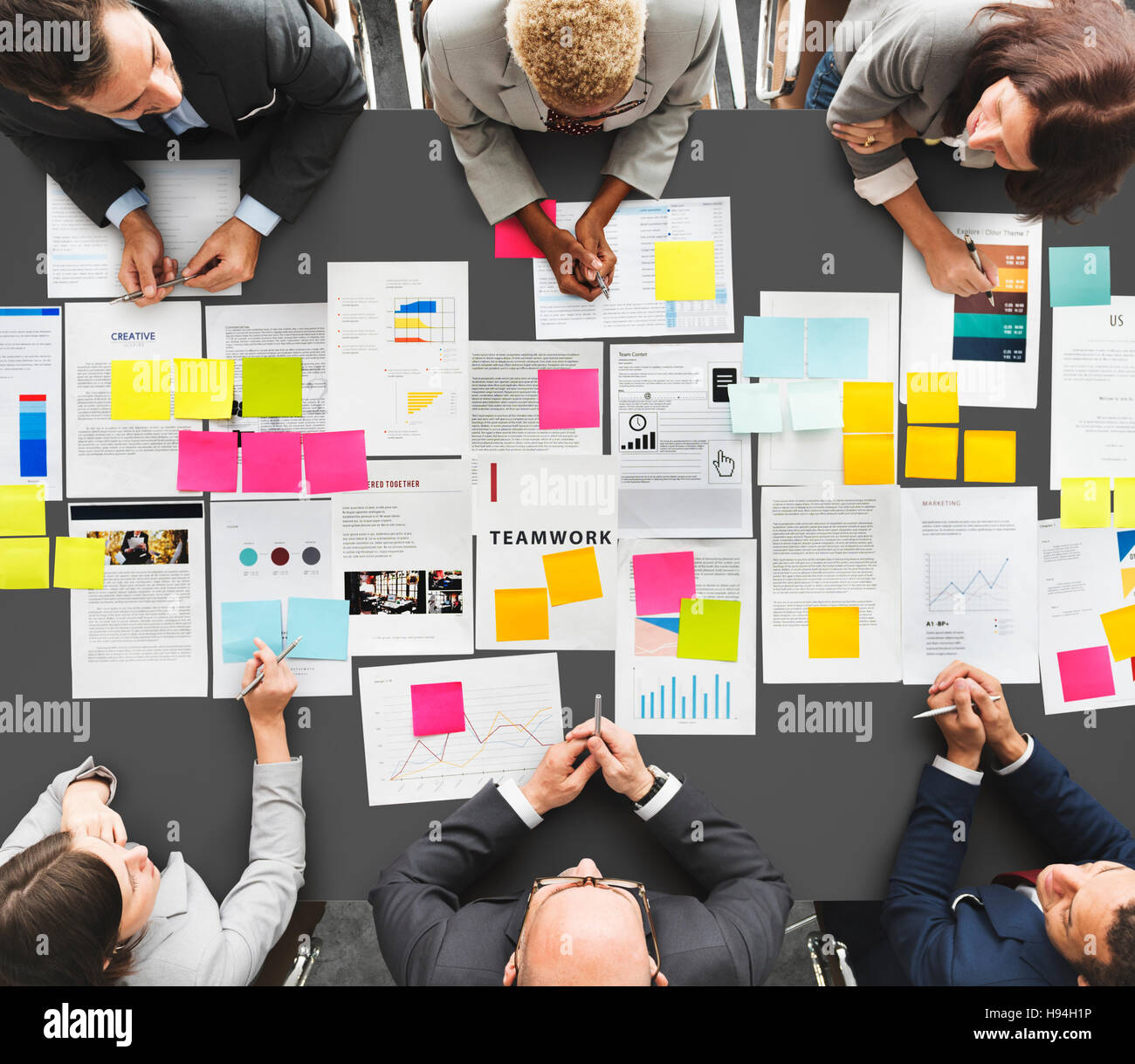 Business People Diverse Brainstorm Meeting Concept Stock Photo - Alamy