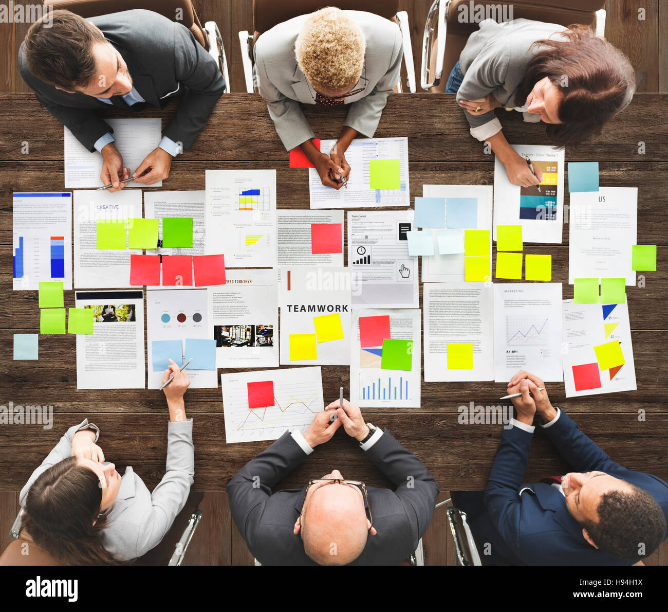 Business People Diverse Brainstorm Meeting Concept Stock Photo - Alamy