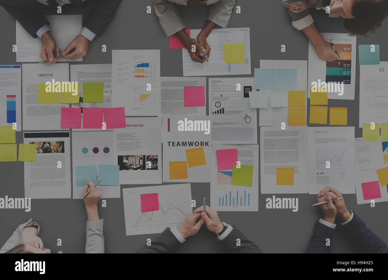 Business People Diverse Brainstorm Meeting Concept Stock Photo - Alamy