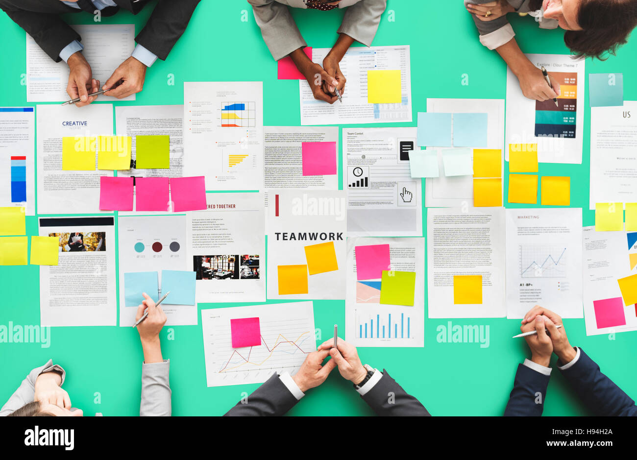 Business People Diverse Brainstorm Meeting Concept Stock Photo - Alamy