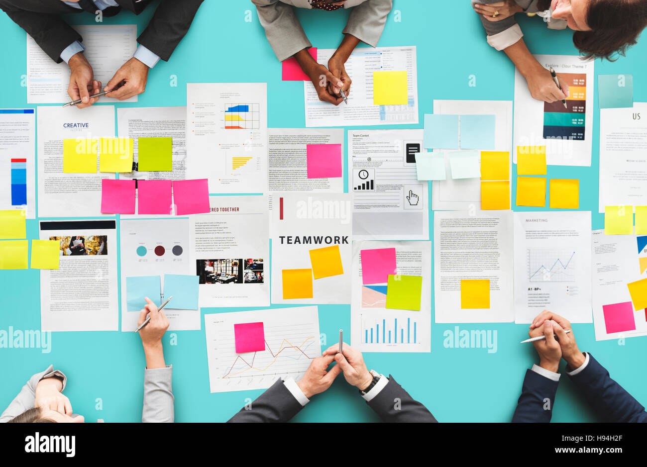 Business People Diverse Brainstorm Meeting Concept Stock Photo - Alamy