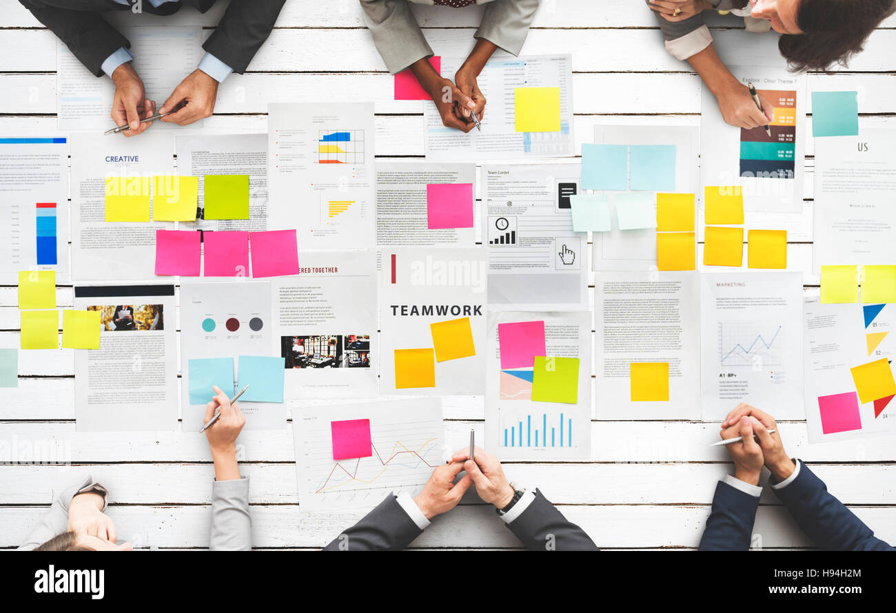 Business People Diverse Brainstorm Meeting Concept Stock Photo - Alamy