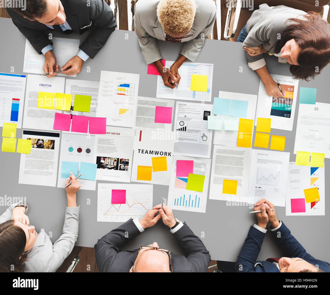 Business People Diverse Brainstorm Meeting Concept Stock Photo - Alamy