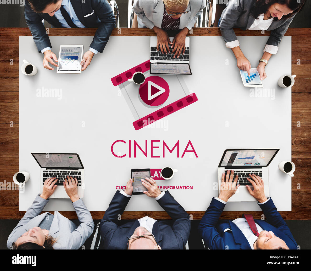 Cinema Theater Multimedia Film Entertainment Concept Stock Photo