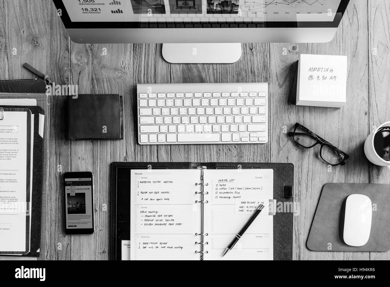 Business Objects Office Workspace Desk Concept Stock Photo Alamy