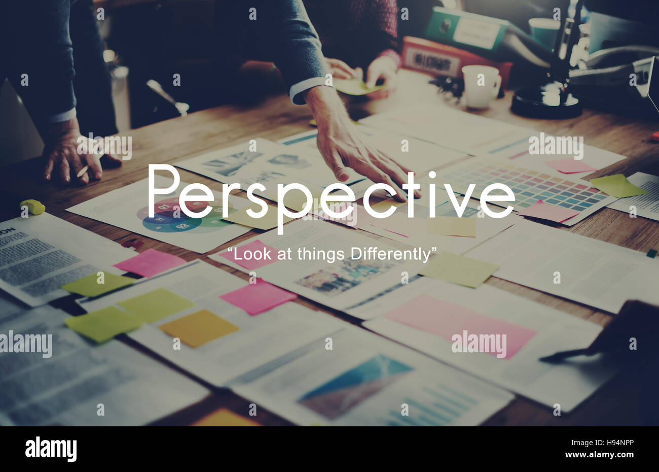 Perspective Attitude Standpoint Viewpoint Point of View Concept Stock