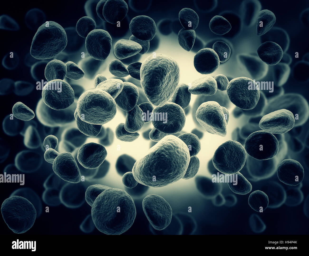 High resolution Illustration of cells Stock Photo