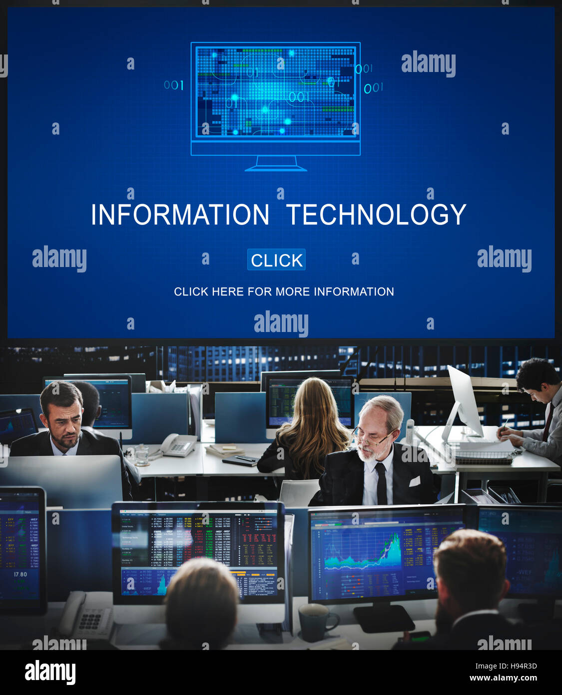 Information Technology Digital Data Electronic Concept Stock Photo