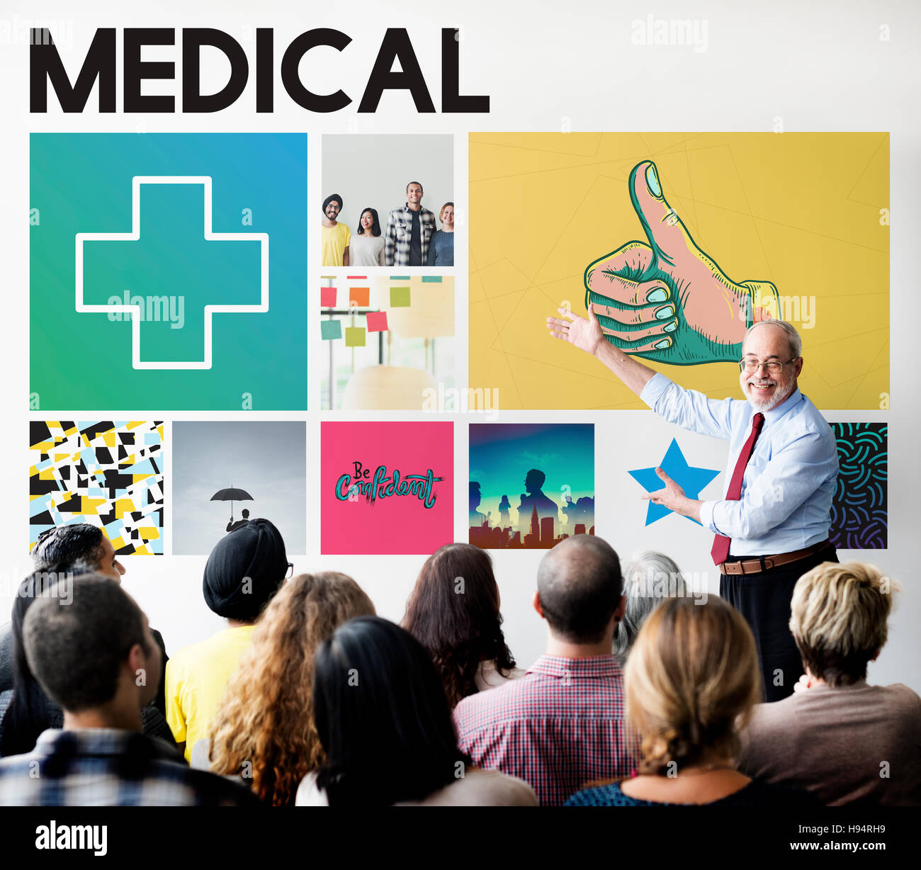 Cross Hospital Treatment Health Presenting Concept Stock Photo - Alamy