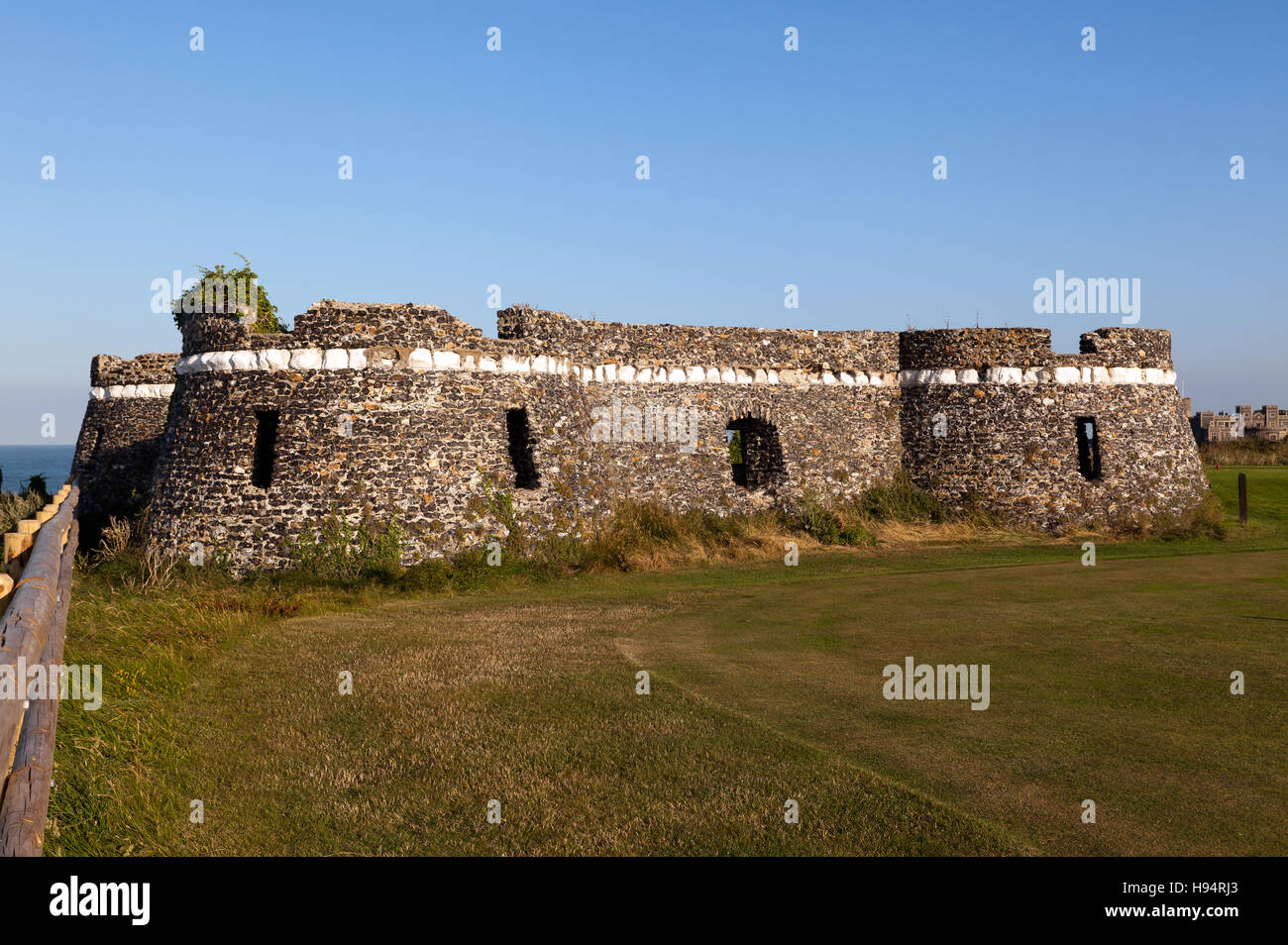 View of Neptune Towers, a folly built by Lord Holland, in 1760, to