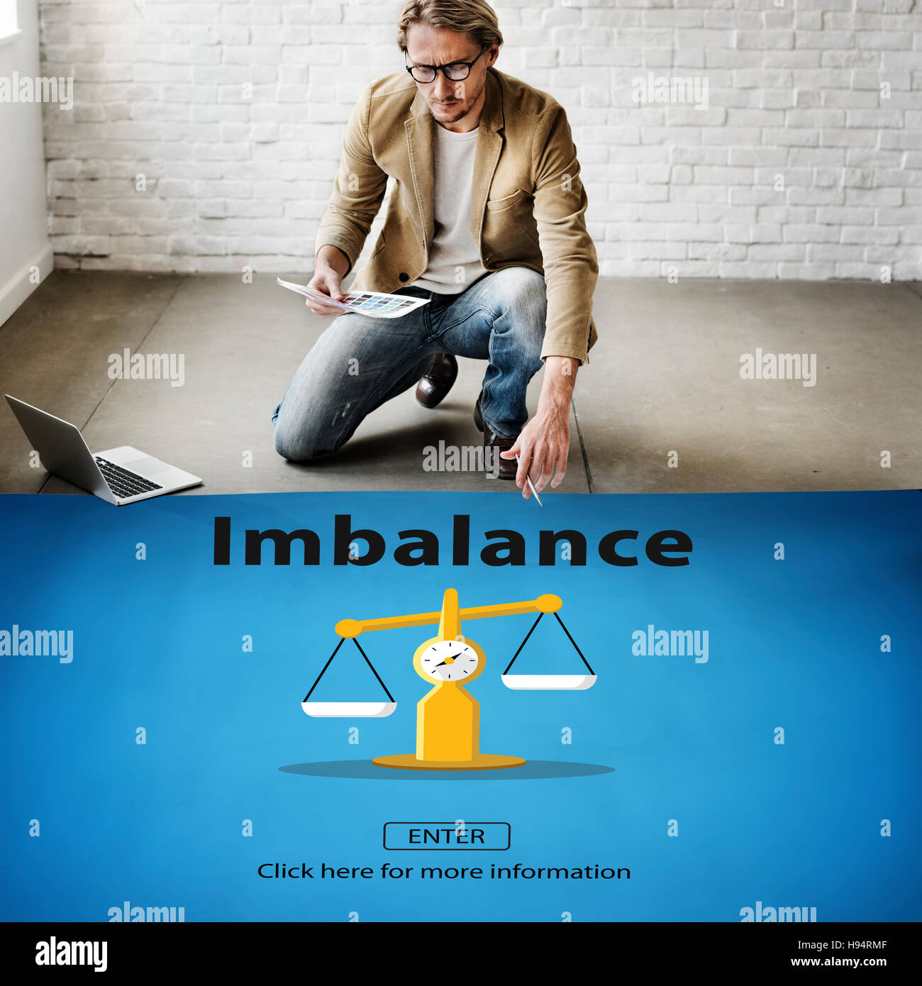 Imbalance Choice Comparison Complexity Risk Concept Stock Photo