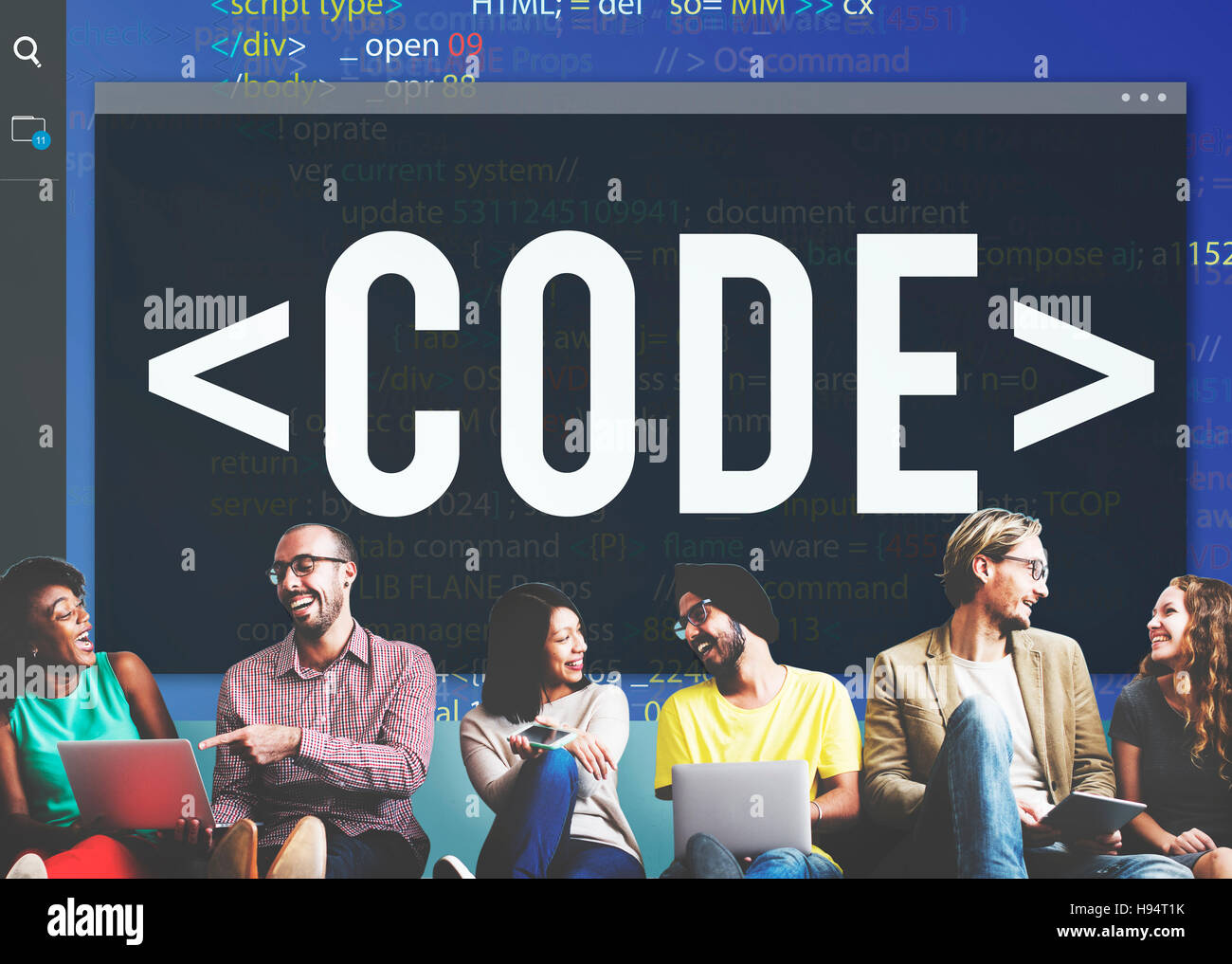 Code Coding Programming Technology Technical Concept Stock Photo - Alamy