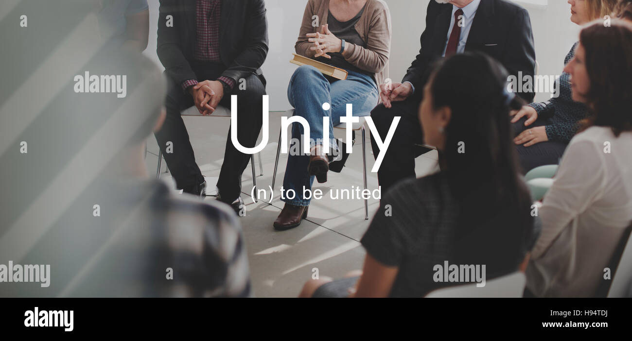Unity Community Connection Cooperation Team Concept Stock Photo - Alamy