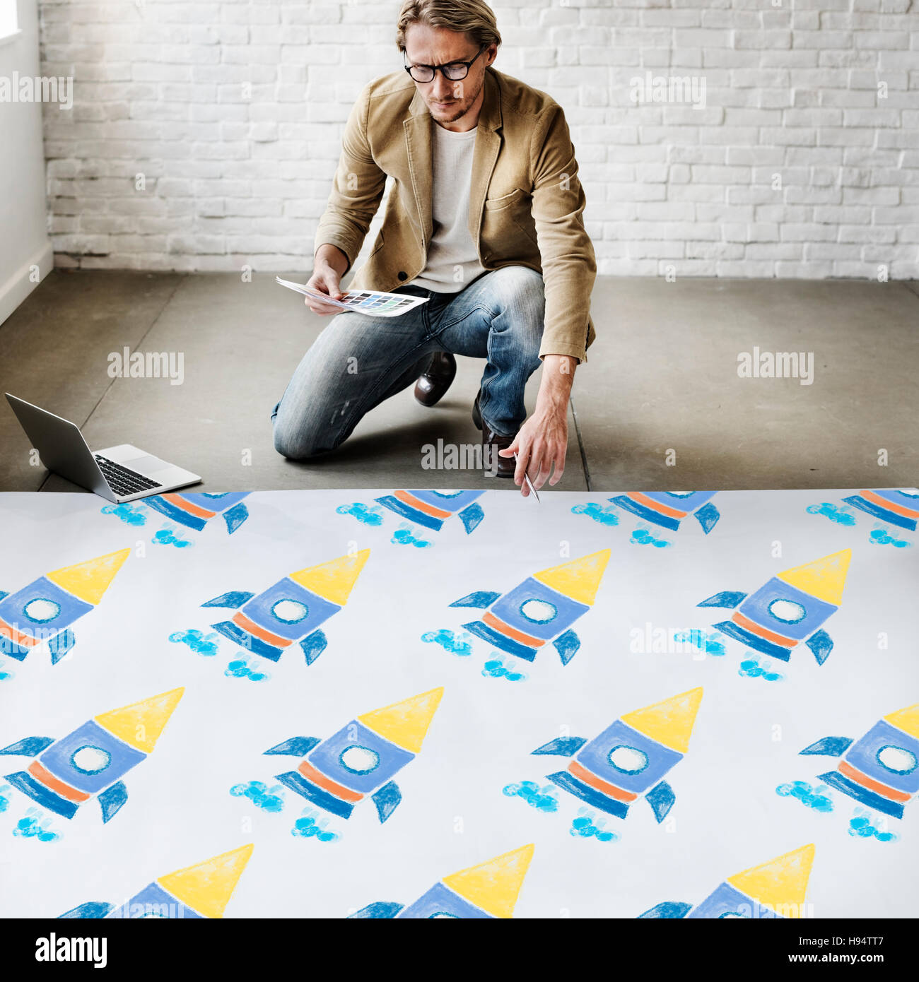 Launch Ignition Create Innovation Rocket Concept Stock Photo Alamy