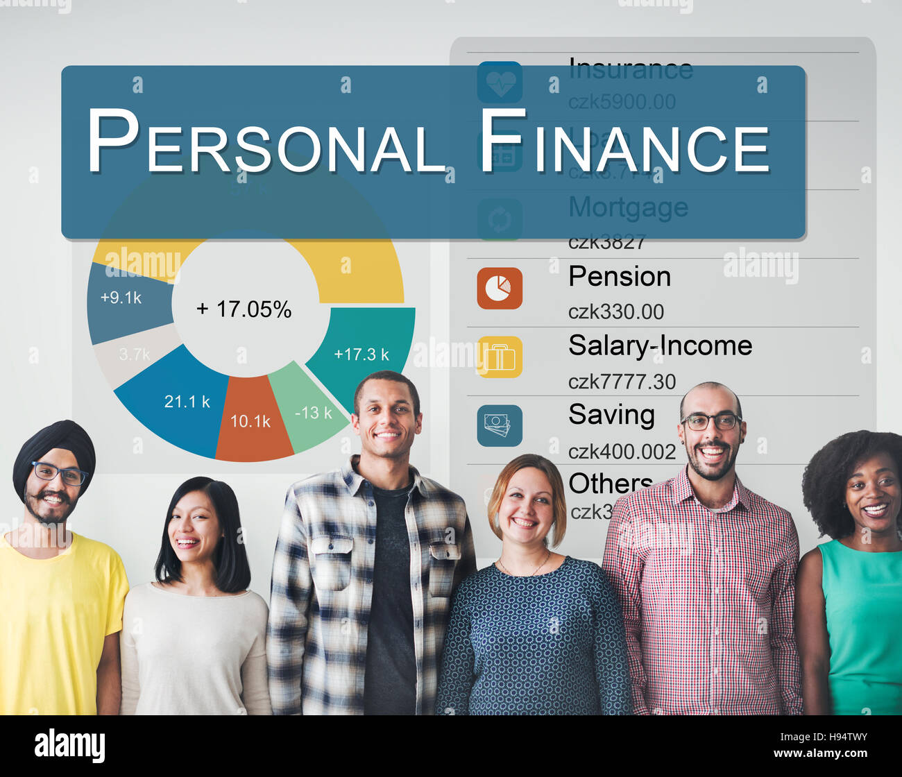 Personal Finance Information Balance Privacy Concept Stock Photo