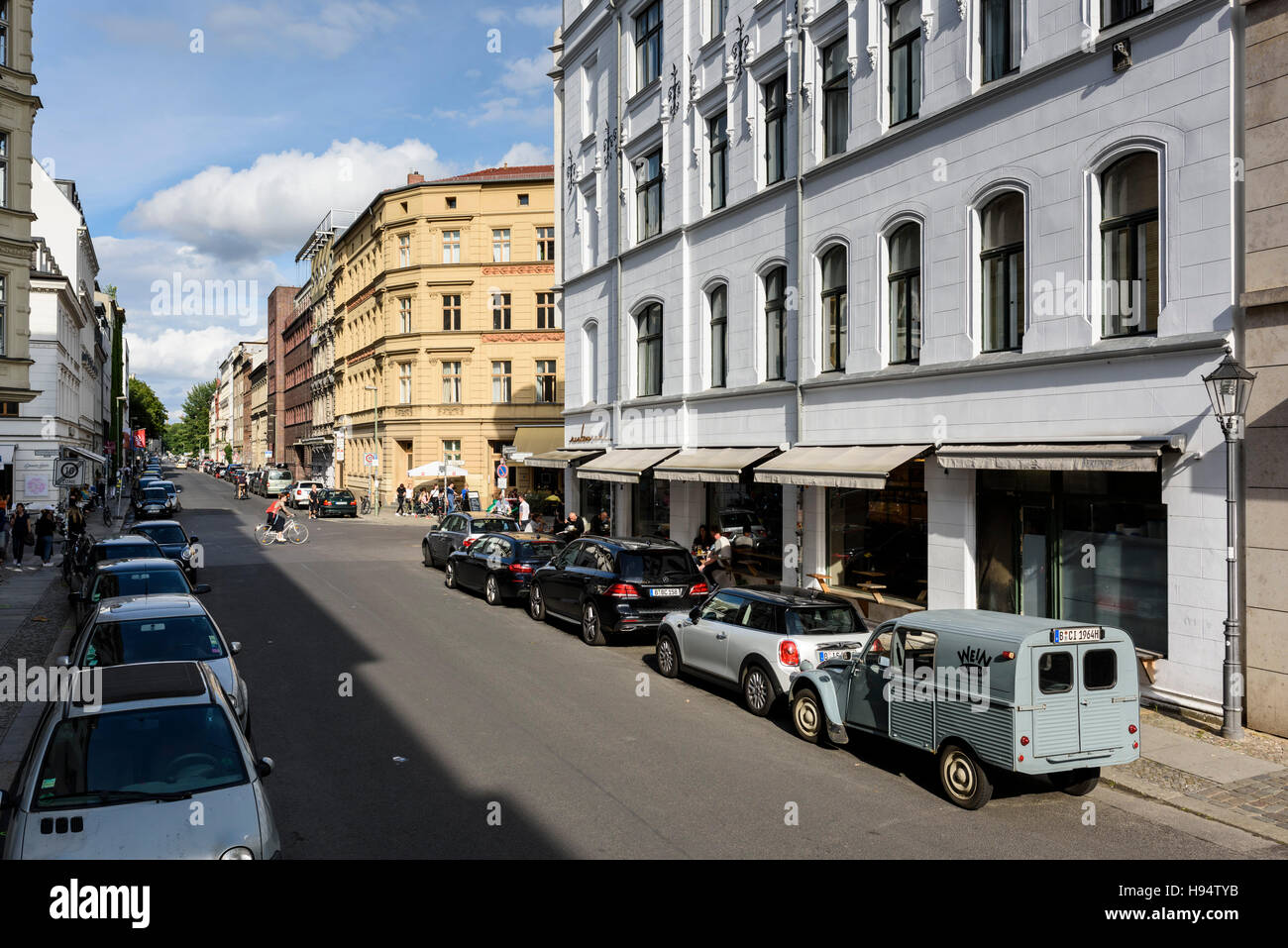 Berlin. Germany. Auguststraße in the Mitte district. Stock Photo