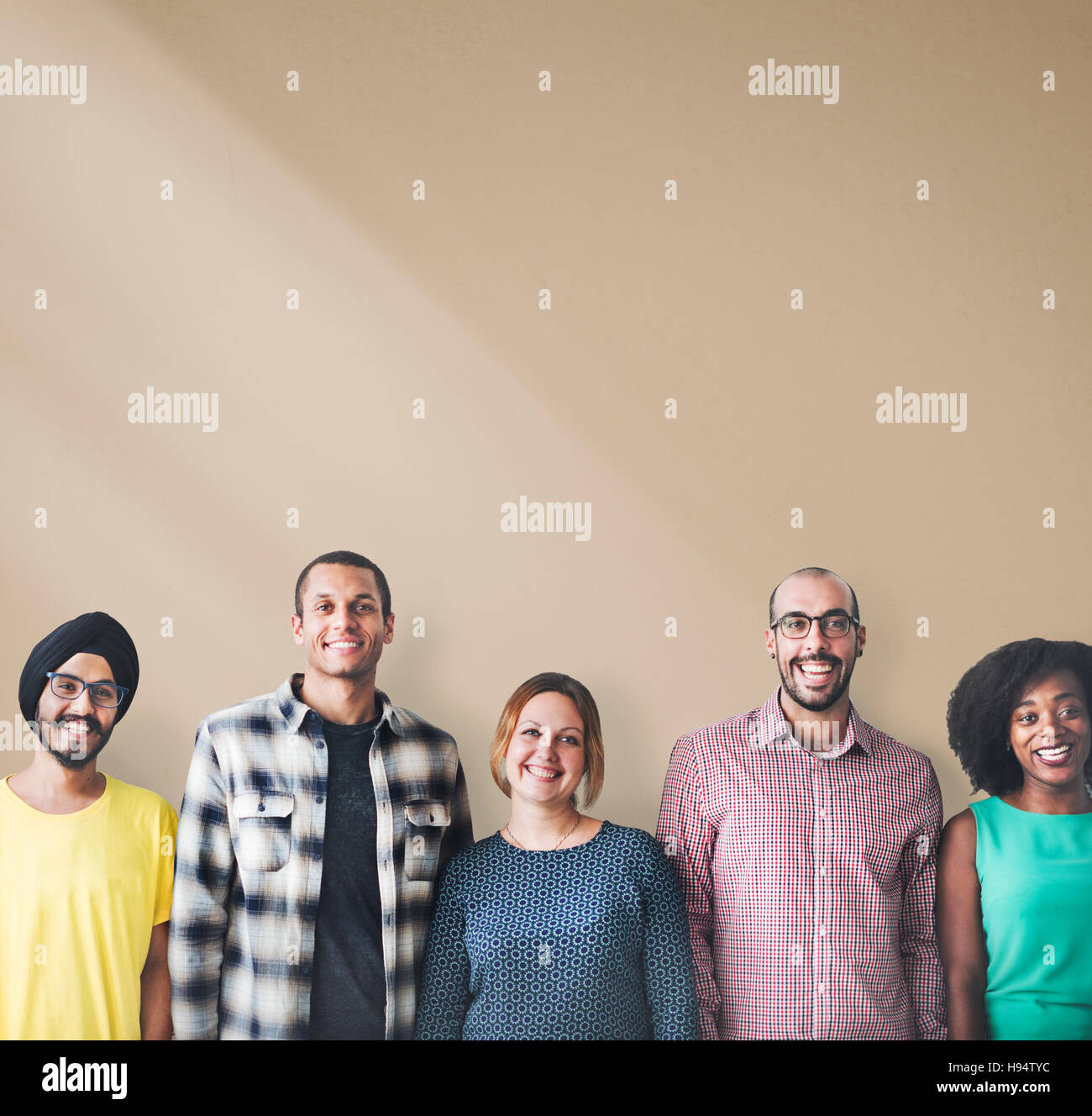 Diverse People Happiness Friendship Copy Space Concept Stock Photo - Alamy