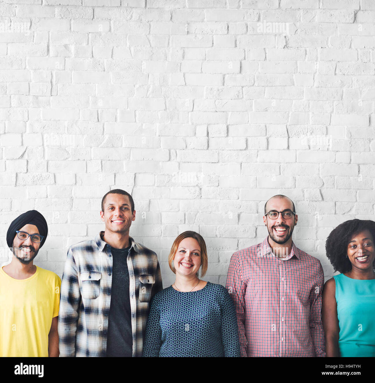 Diverse People Happiness Friendship Copy Space Concept Stock Photo - Alamy