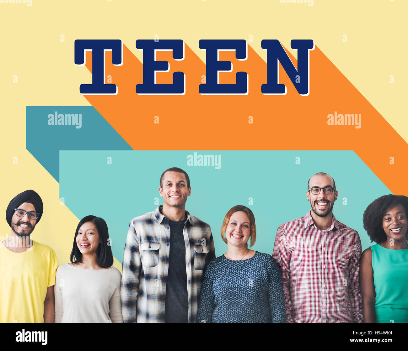 Teen Adolescence Lifestyle Young Youth Culture Concept Stock Photo