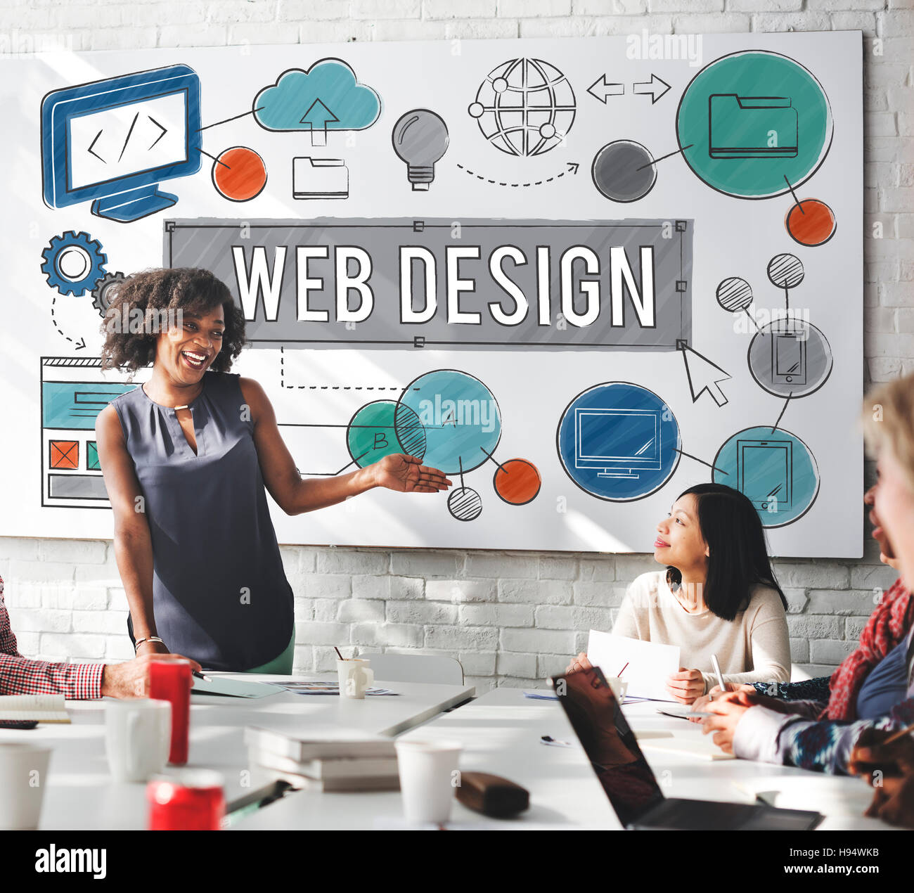Web Design Technology Digital Illustrations Concept Stock Photo Alamy
