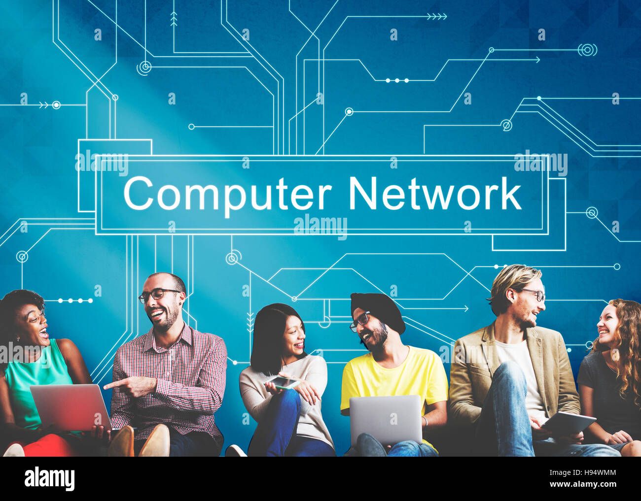 Computer Network Connection Server Ethernet Concept Stock Photo - Alamy
