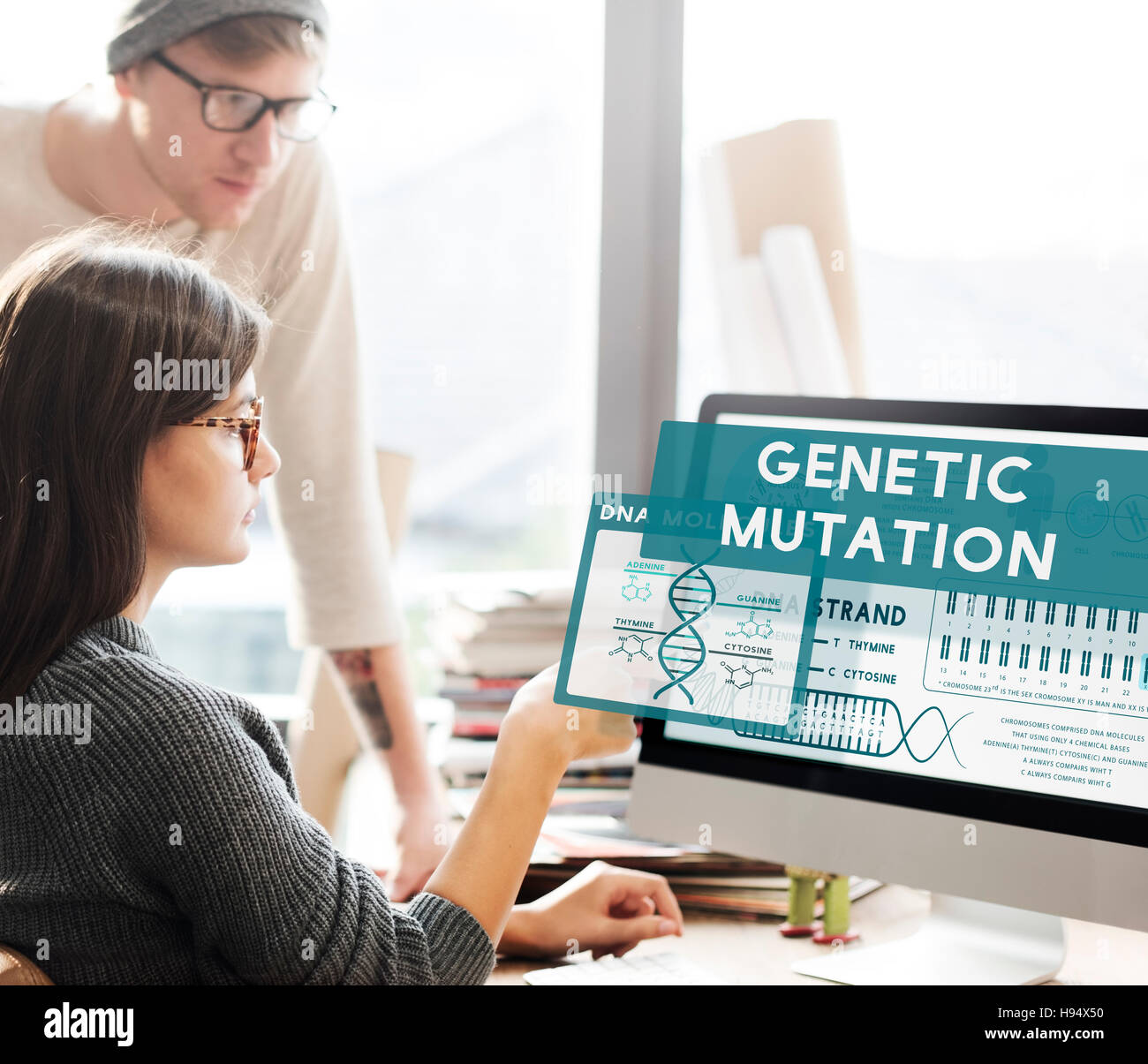 Genetic Mutation Modification Biology Chemistry Concept Stock Photo