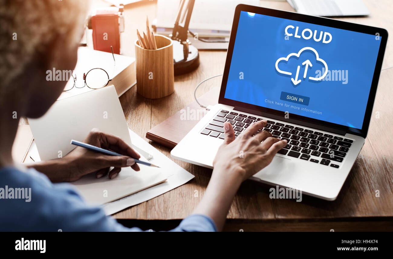 Cloud Computing Network Storage Technology Data Concept Stock Photo - Alamy