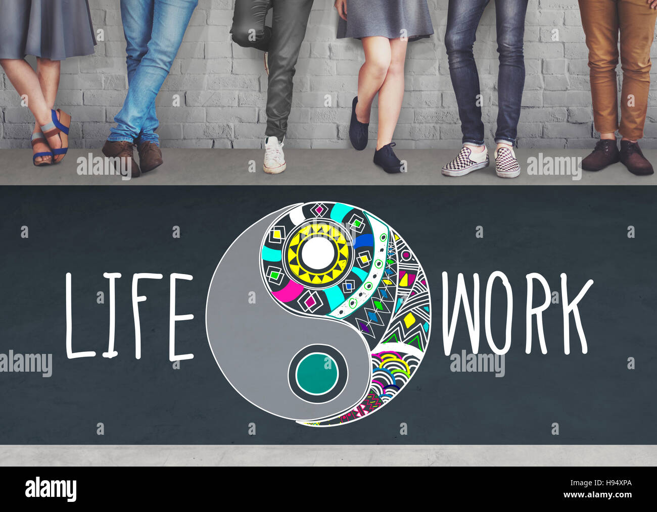 Life Work Balance Functional Nature Active Style Concept Stock Photo ...