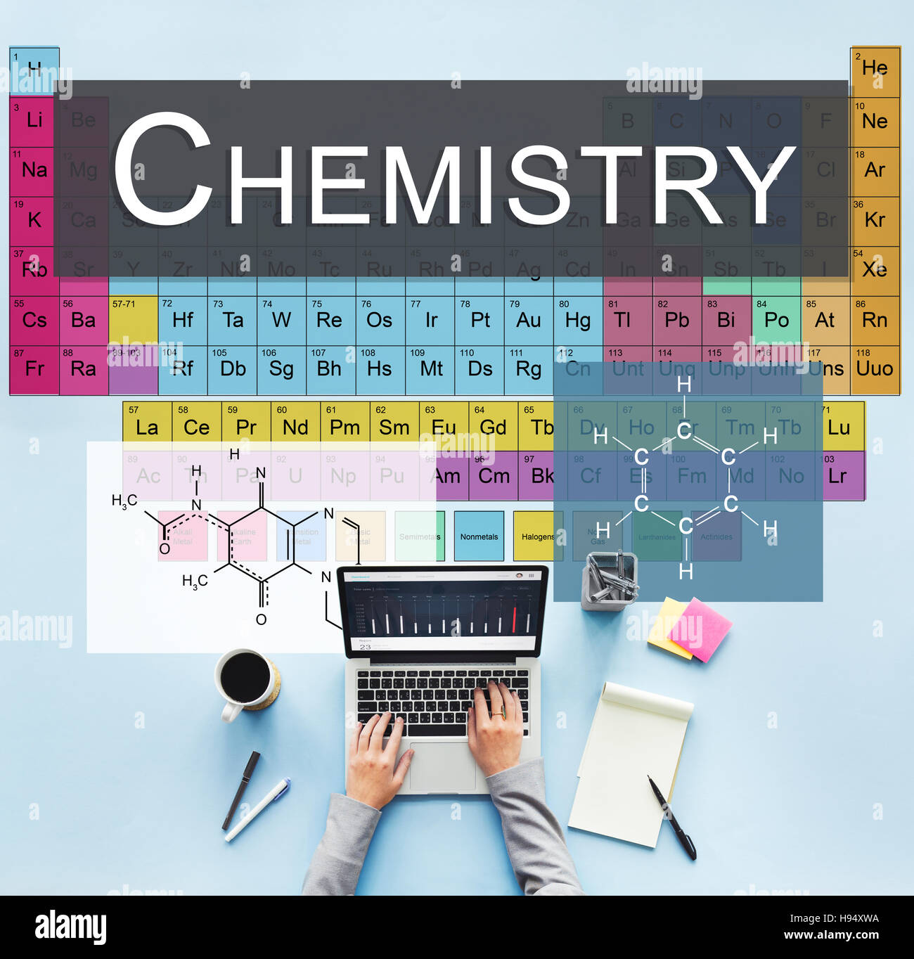 Chemistry Science Experiment Formula Concept Stock Photo Alamy