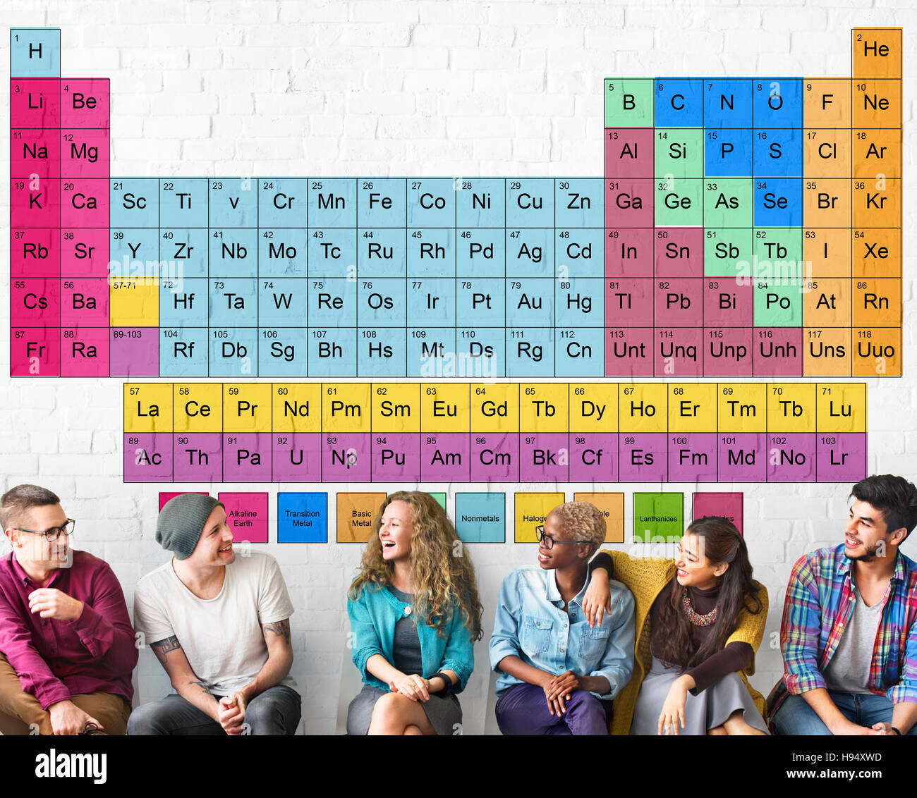 Periodic Table Chemical Chemistry Mendeleev Concept Stock Photo