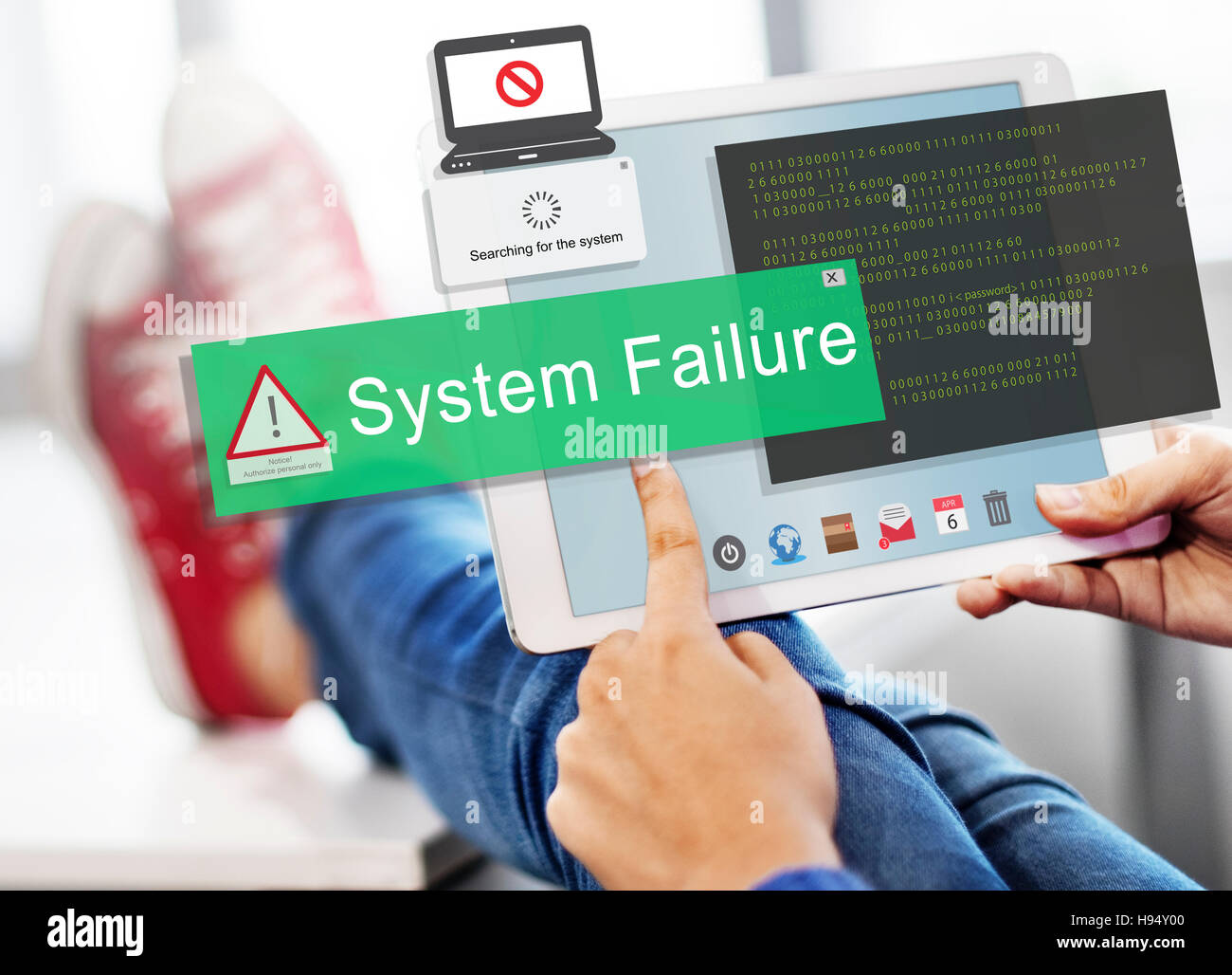 System Failure Error Detection Defeat Concept Stock Photo - Alamy