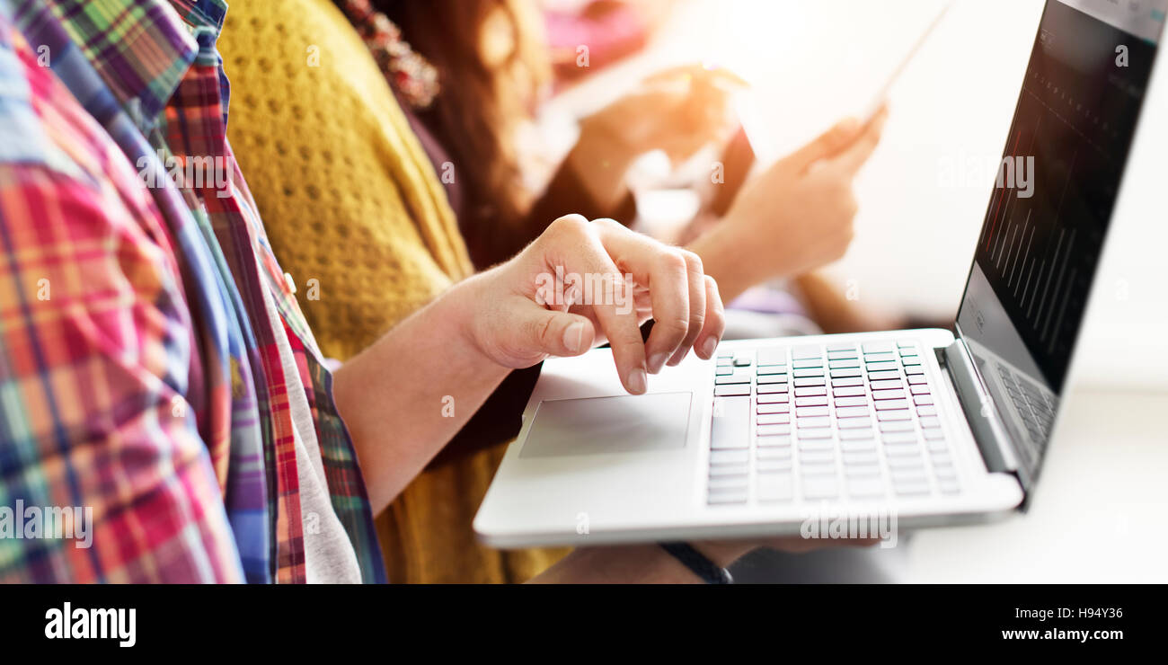 Diverse People Electronic Devices Concept Stock Photo Alamy