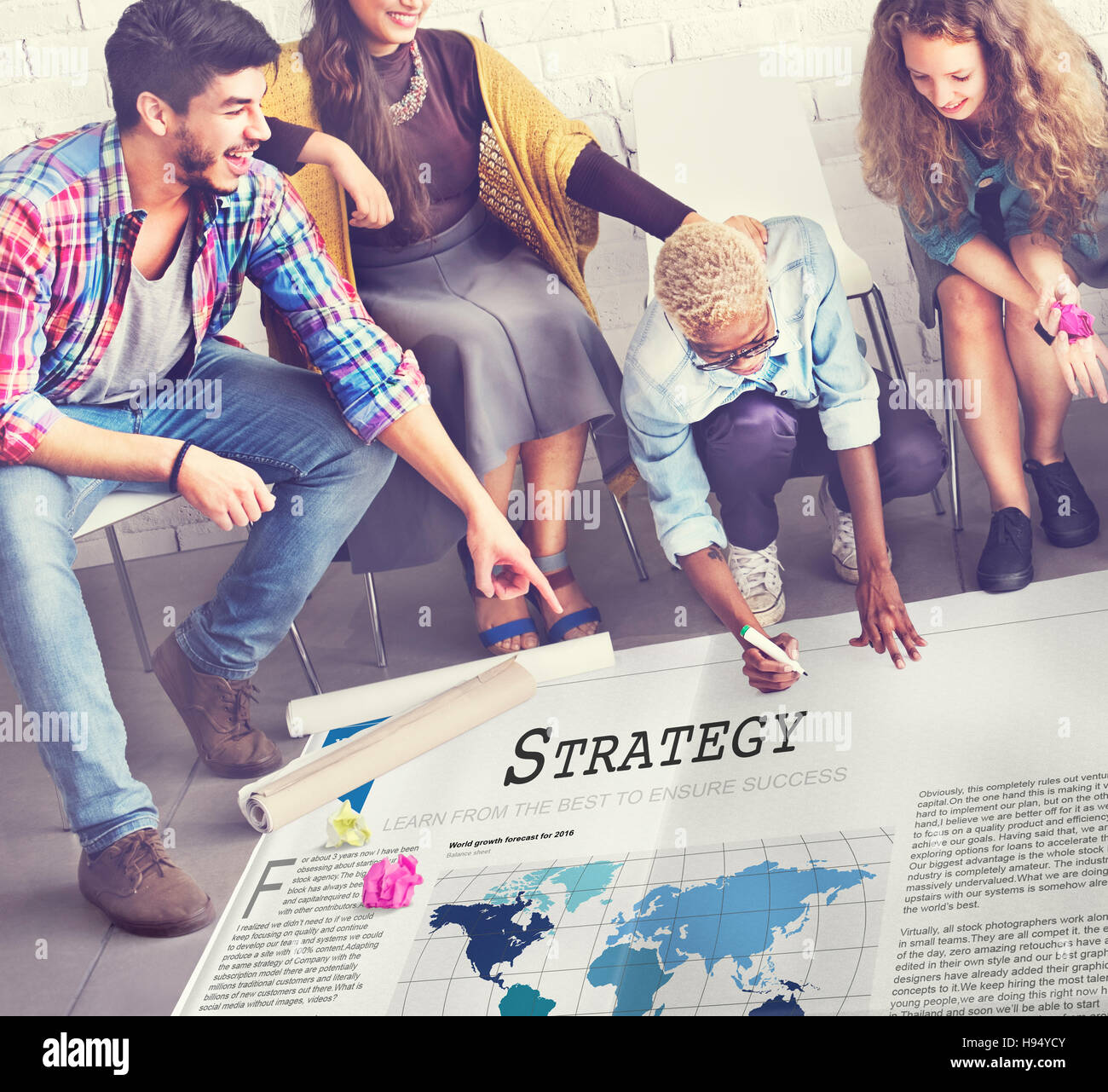 Strategy Motivation Operation Planning Process Concept Stock Photo - Alamy