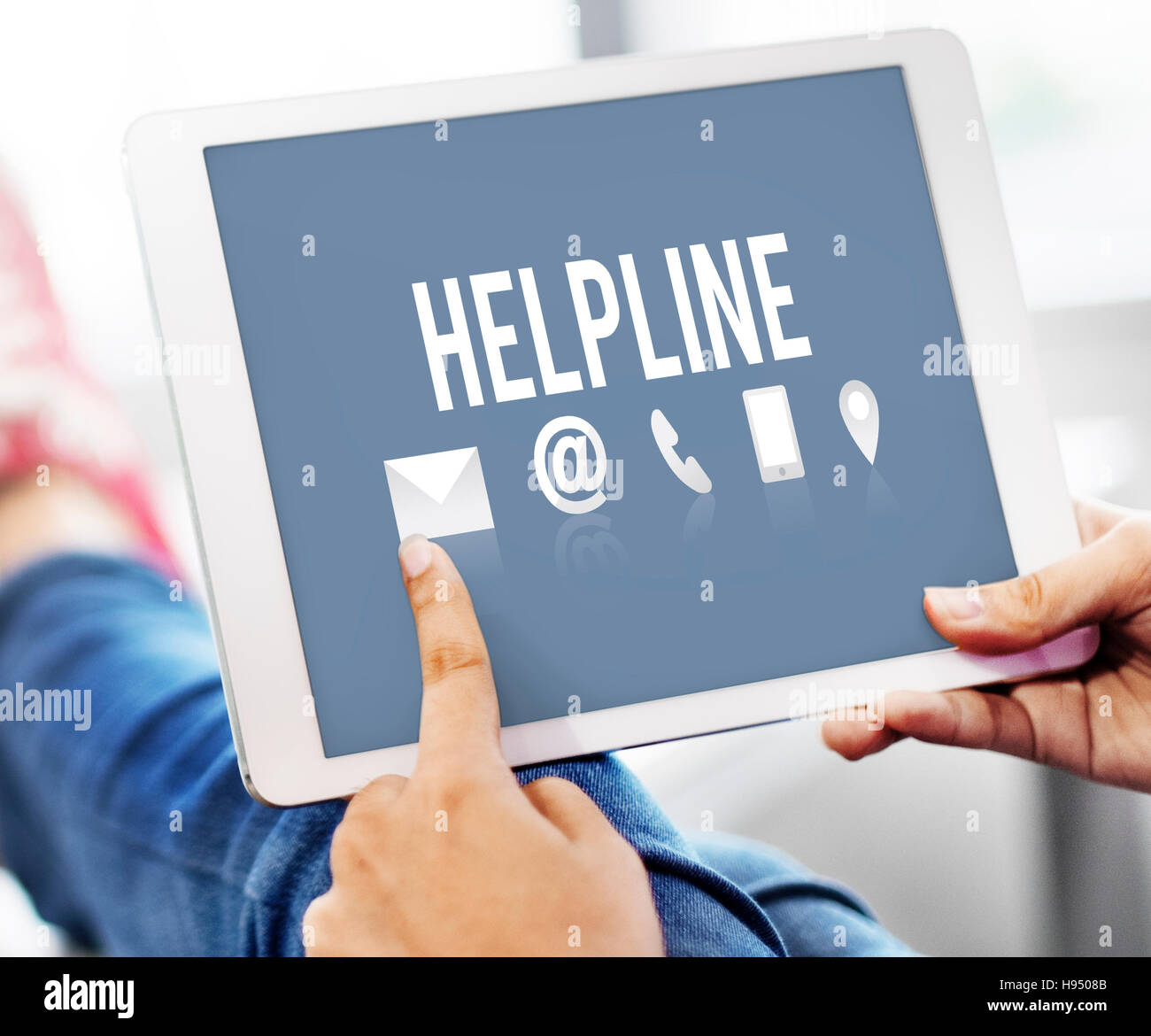 Helpdesk Support Information Support Concept Stock Photo - Alamy