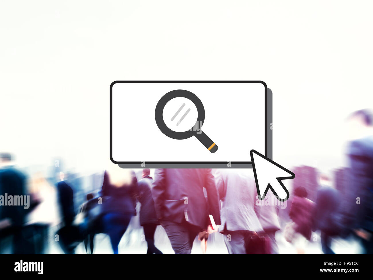 Searching Cursor Magnifying Glass Looking Concept Stock Photo Alamy