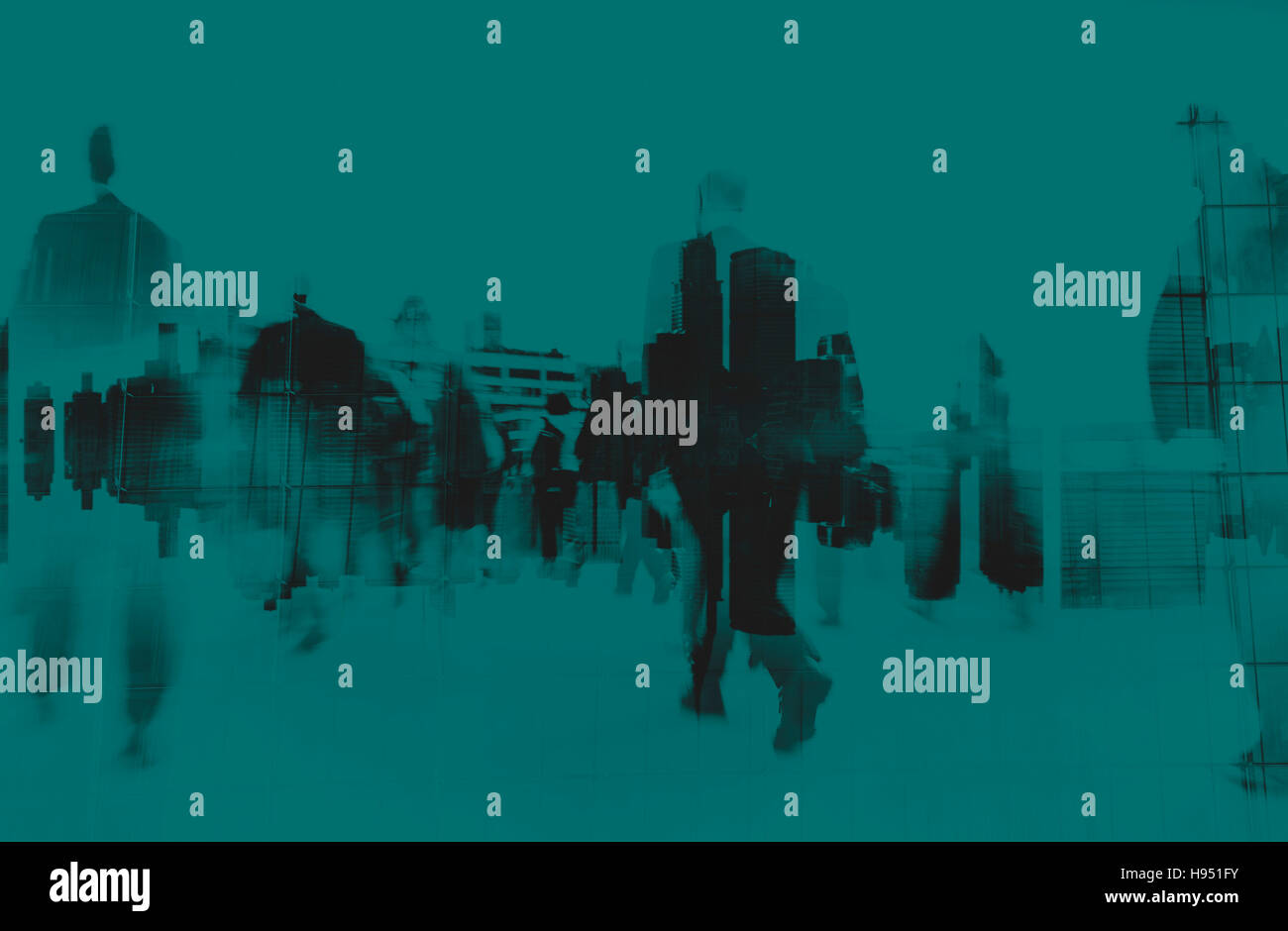 Business People Walking on a City Scape Concept Stock Photo - Alamy