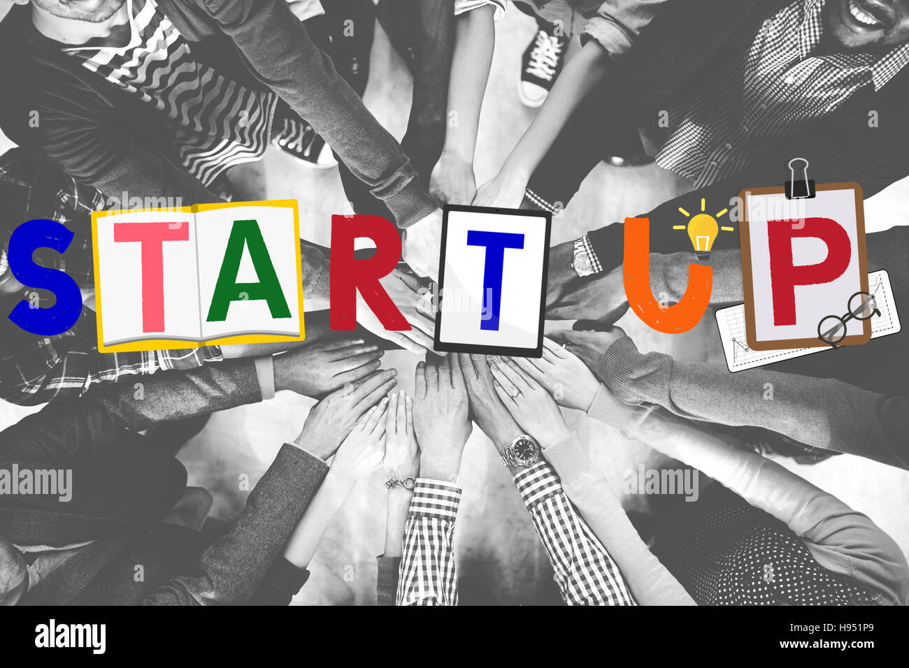 Start Up Business Growth Launch Aspiration Concept Stock Photo - Alamy