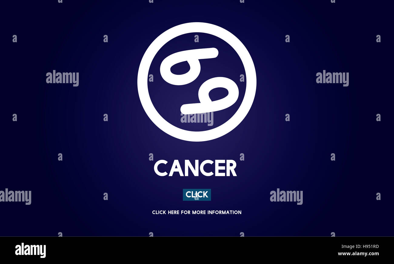Cancer Astrology Horoscope Zodiac Concept Stock Photo