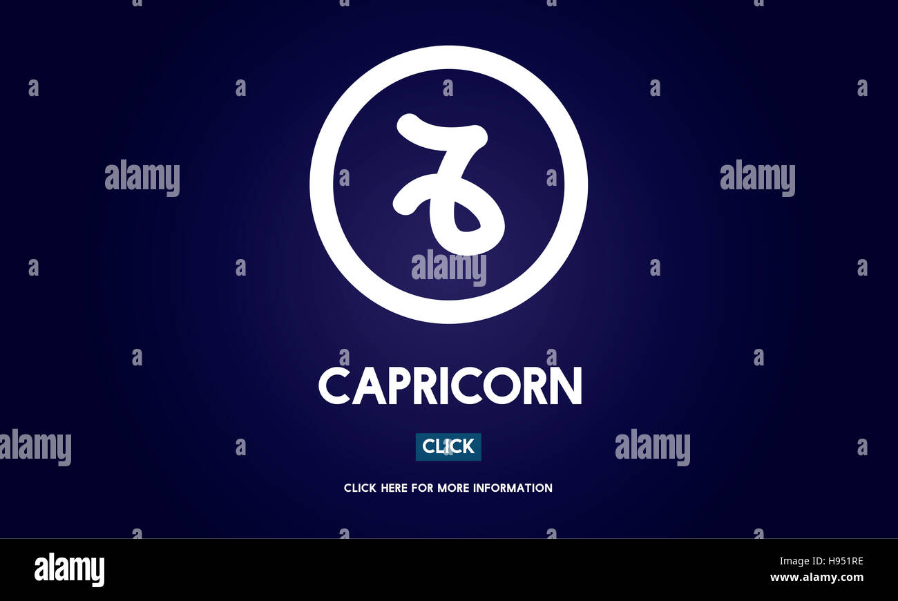 Capricorn Astrology Horoscope Zodiac Concept Stock Photo