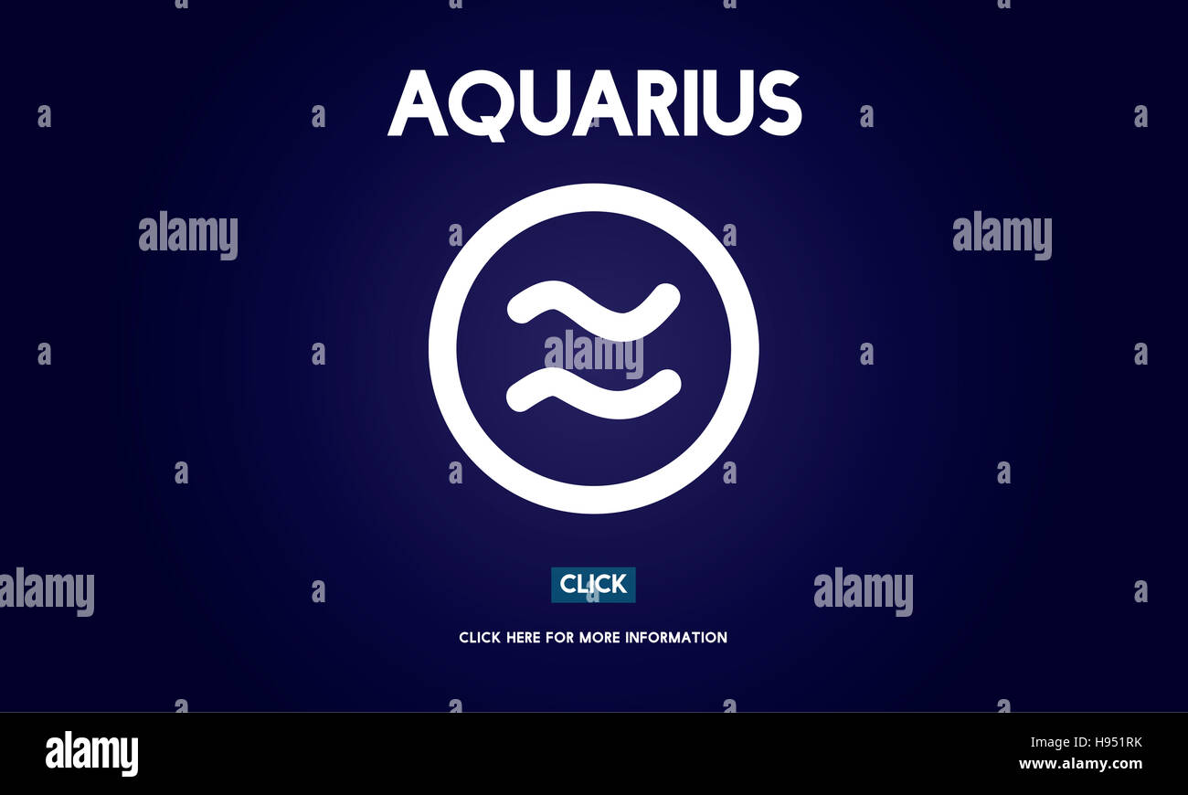 Aquarius Astrology Horoscope Zodiac Concept Stock Photo
