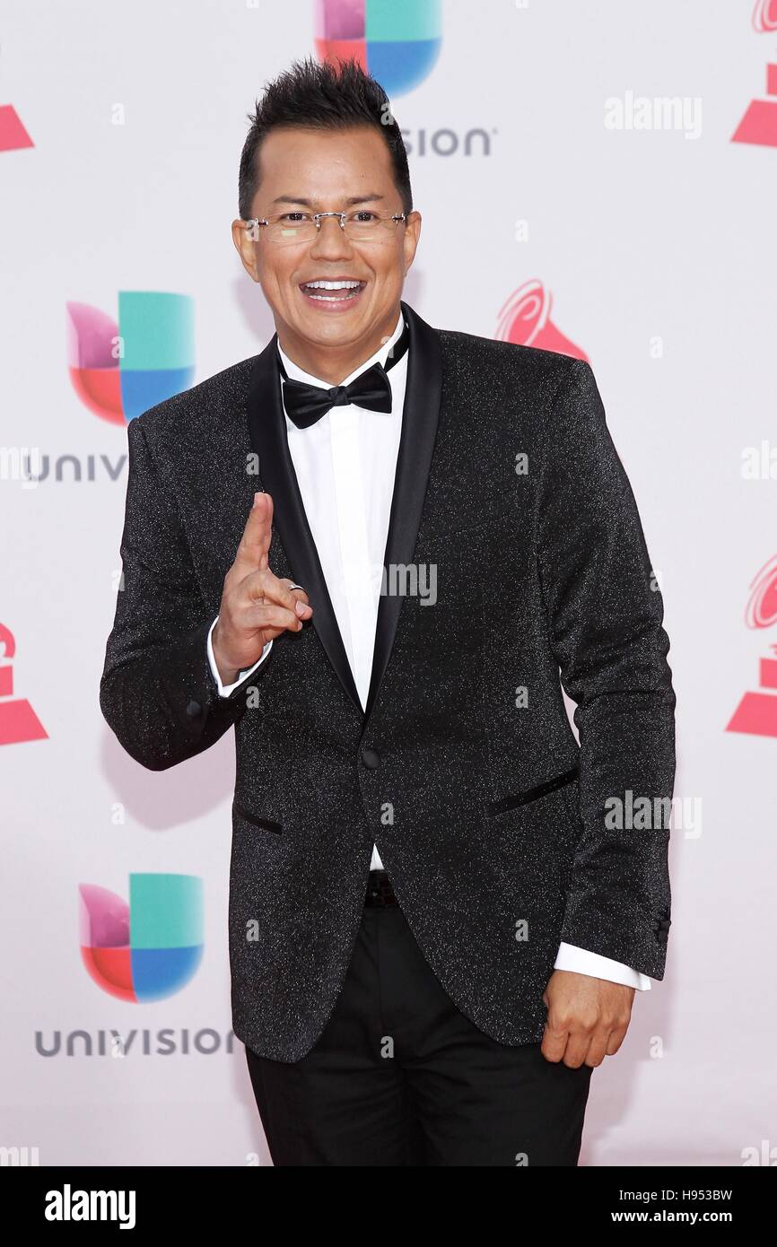 Las Vegas, NV, USA. 17th Nov, 2016. Charlie Zaa at arrivals for 17th Annual Latin Grammy Awards Show 2016 - Arrivals 3, T-Mobile Arena, Las Vegas, NV November 17, 2016. Photo By: James Atoa/Everett Collection Credit:  Everett Collection Inc/Alamy Live News Stock Photo