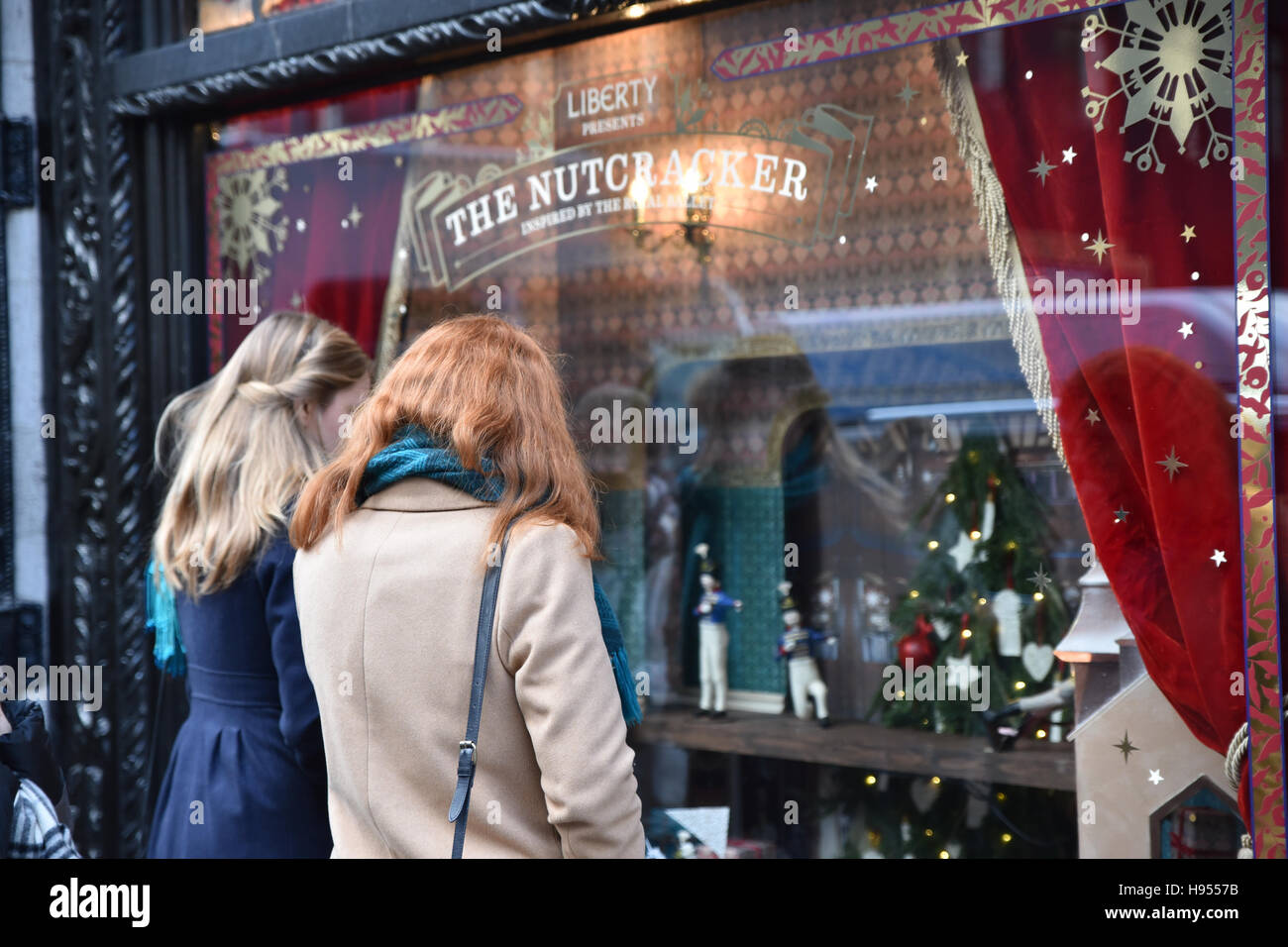Liberty, London, UK. 18th November 2016. Liberty Christmas windows
