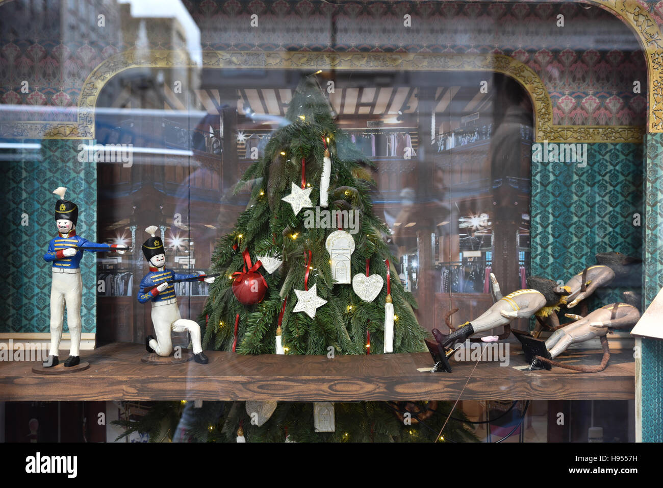 Liberty, London, UK. 18th November 2016. Liberty Christmas windows