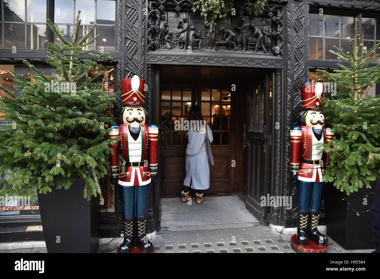 Liberty, London, UK. 18th November 2016. Liberty Christmas windows