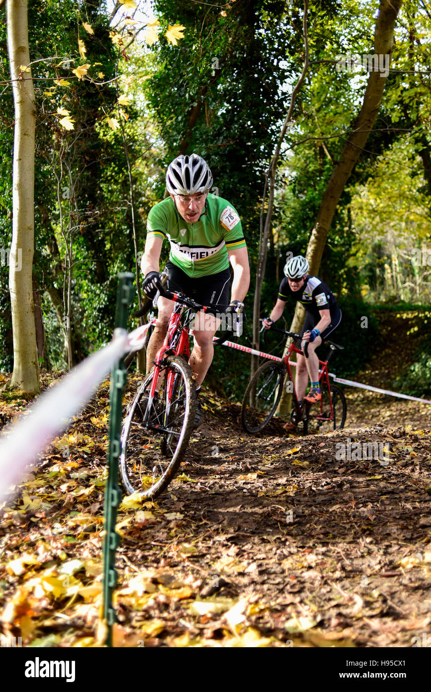 Racing cyclo cross race uk hi-res stock 
