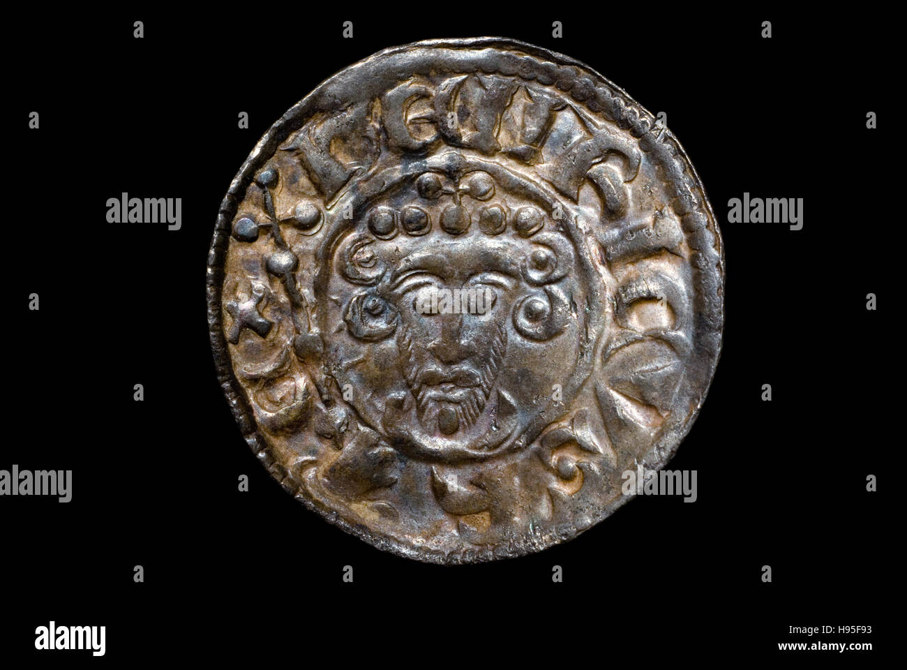 Coin of King John of England Stock Photo
