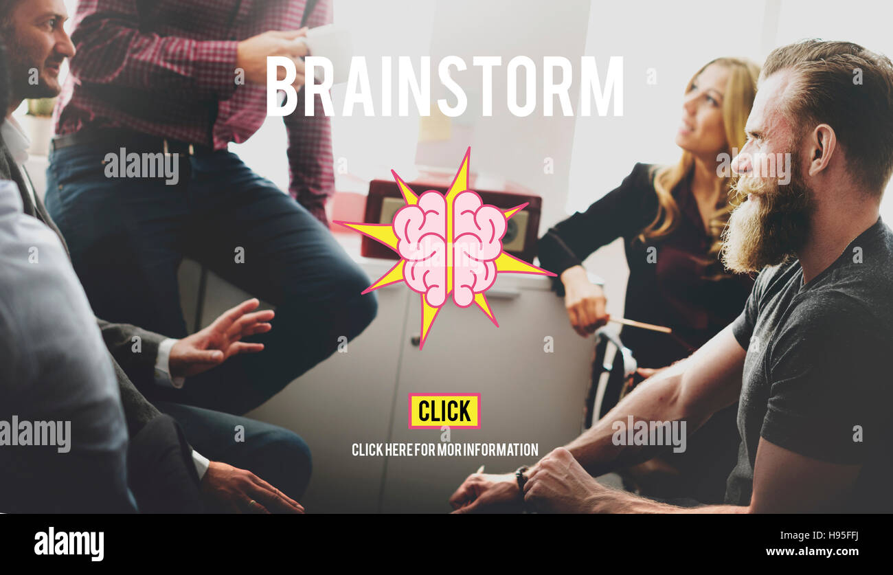 Brainstorm Brainstorming Meeting Planning Sharing Concept Stock Photo ...