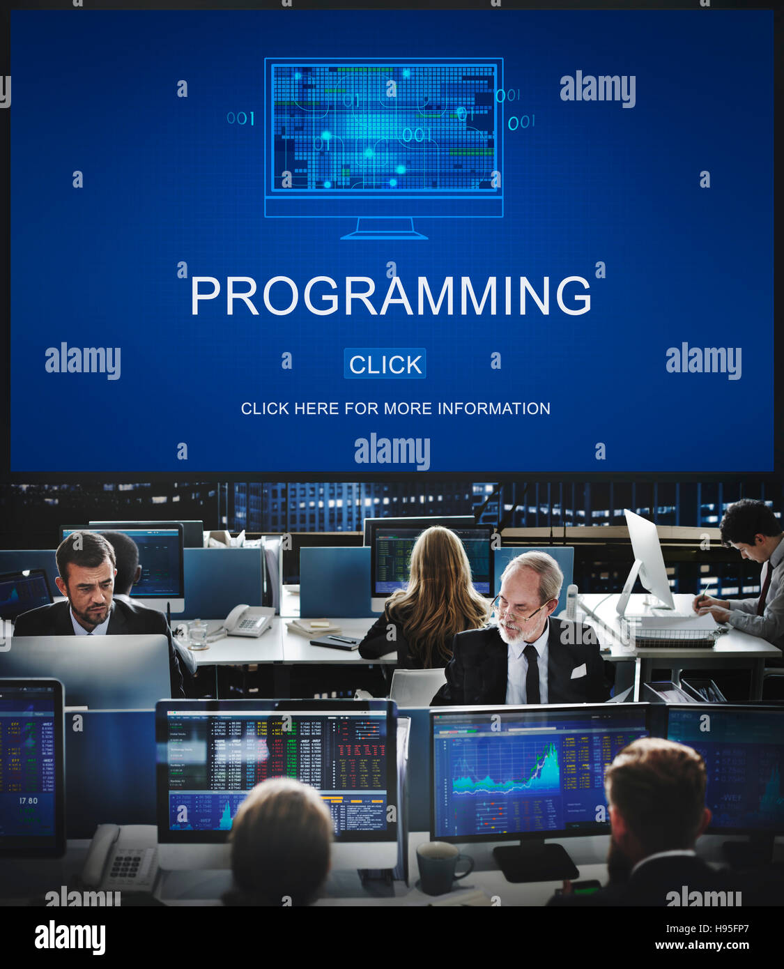 Programming Data Development Device Digital Concept Stock Photo - Alamy