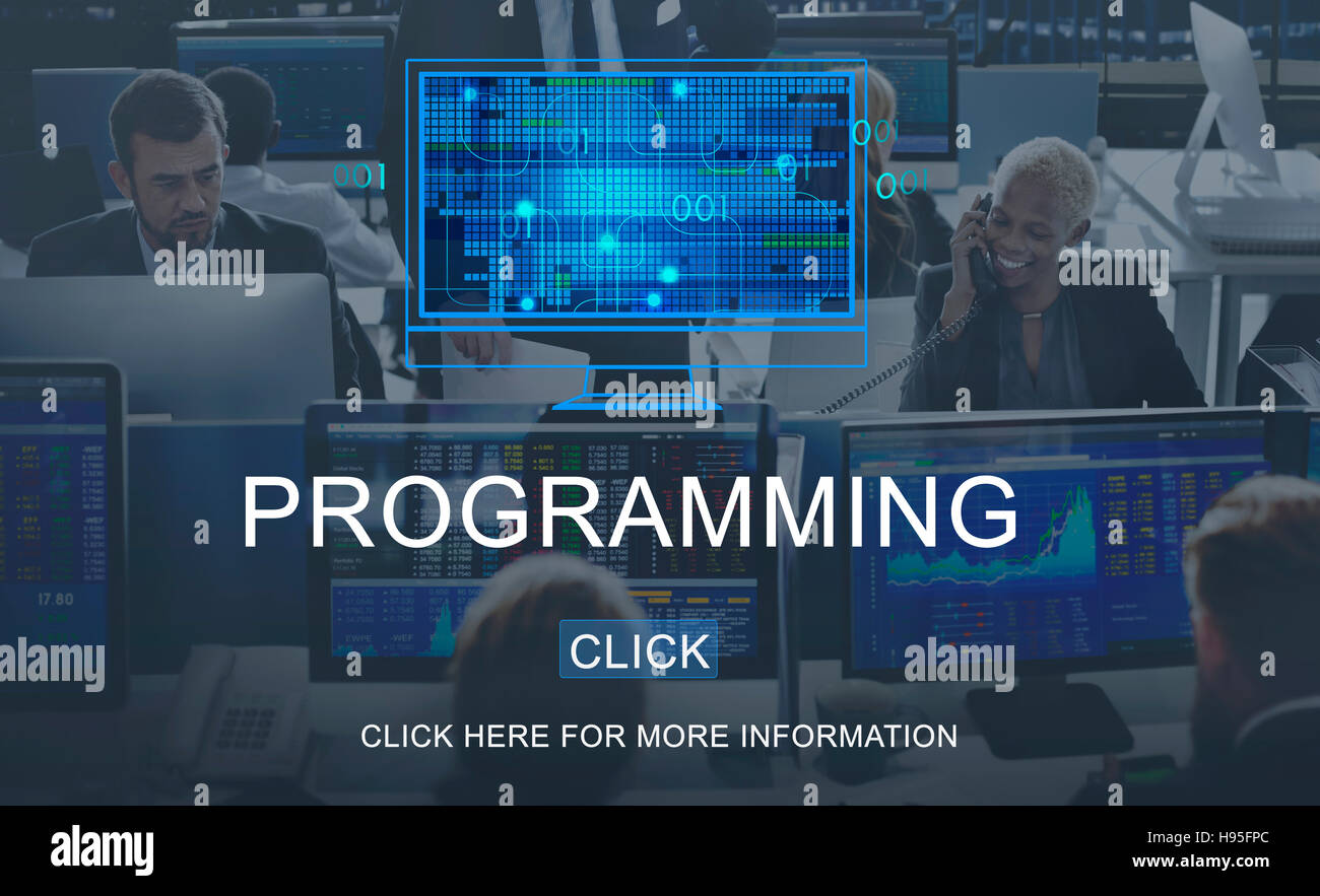 Programming Data Development Device Digital Concept Stock Photo - Alamy