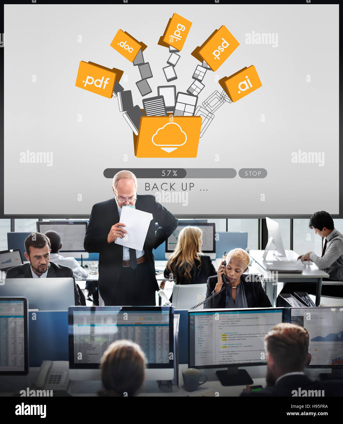 Cloud Networking Computing Back Up Concept Stock Photo Alamy